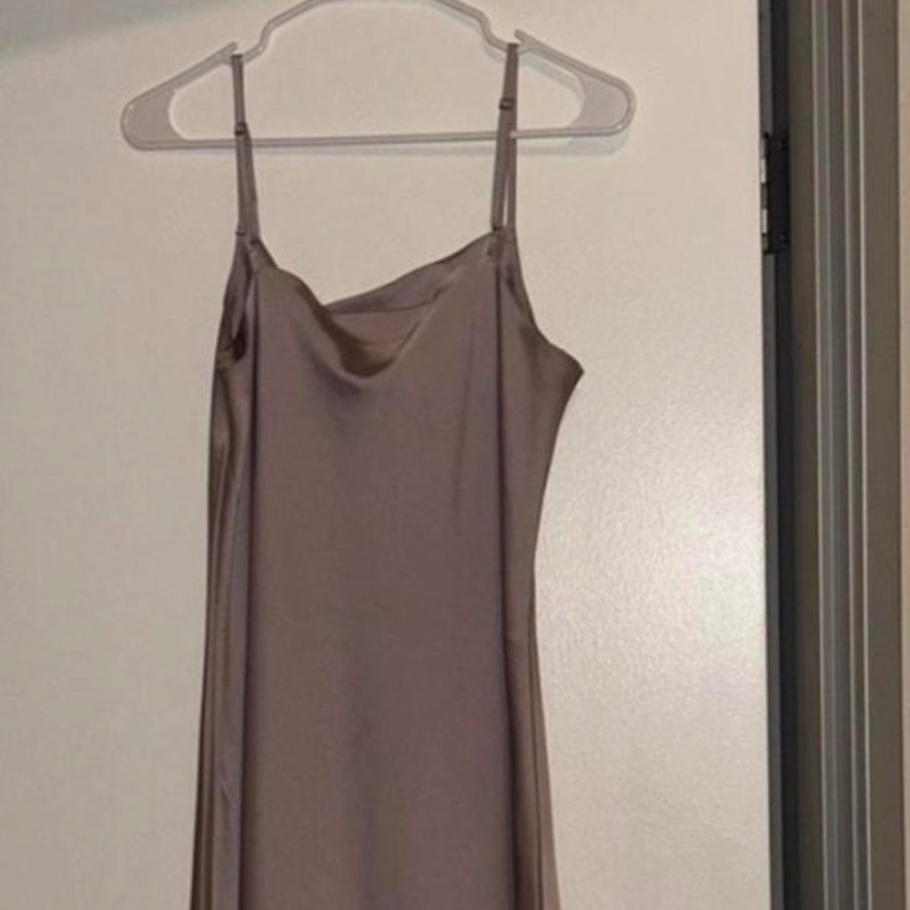 DAZY Women's Lavender Midi Cowl Dress